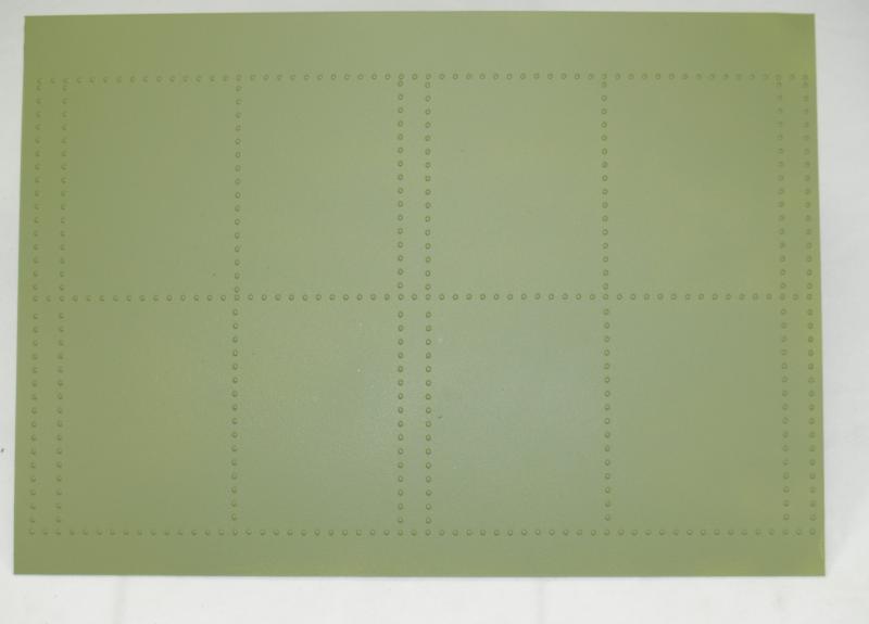 Plastic panel 1 mm with rivets WW II USA ( 30 x 20 cm )