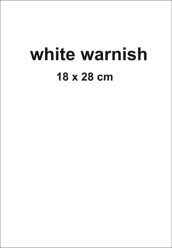 DG - 10 Decal paper warnish for laser print white